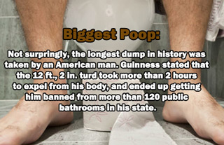 Gross feats people performed in order to obtain Guinness World Record notoriety.