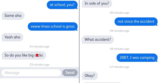 Girl Responds Perfectly to Creepy Texts