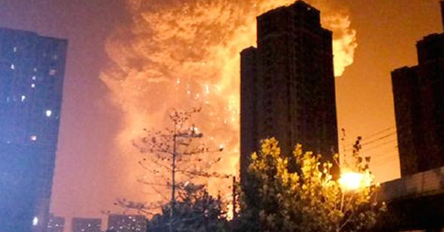 Huge Mysterious Explosion in Tianjin, China