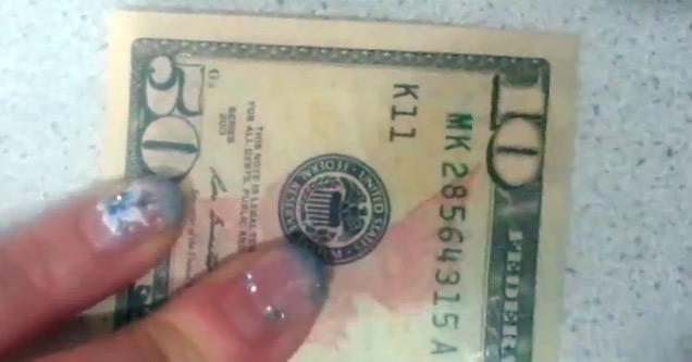 Counterfeit $50 Dollar Bill Is Actually A $10