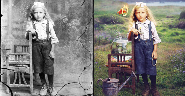 Old Photos Brought To Life With A Surreal Twist