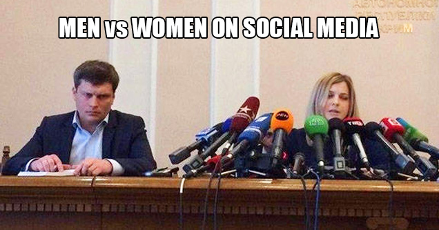 press conference meme template - Men vs Women On Social Media Reto Horlog P En Born