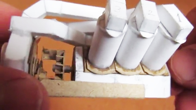 Guy Makes Paper Engine That Runs On Air!