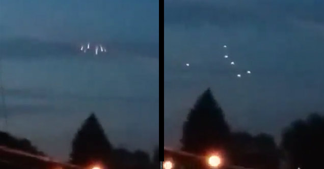 Multiple UFO's Seen Coming To Earth