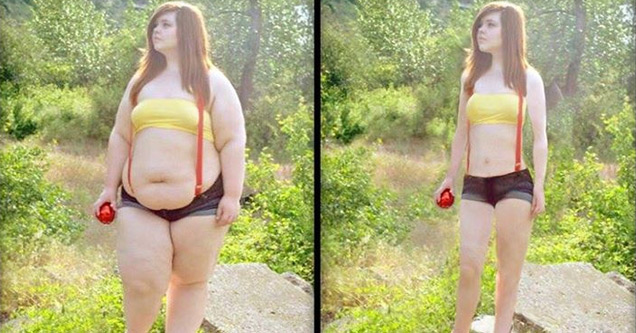 Plus Size Models Made Thin With Photoshop