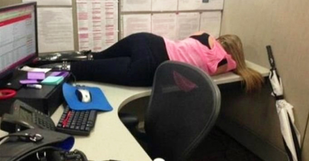 funny sleeping pictures at work