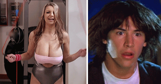 bouncing boobs gif | ted theodore logan