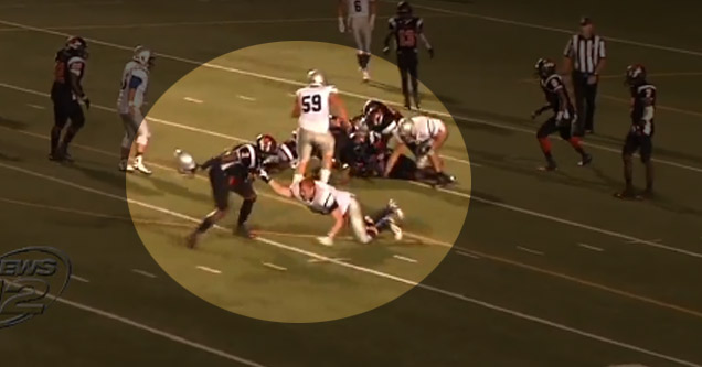 High School Player Hits Opponent With Helmet