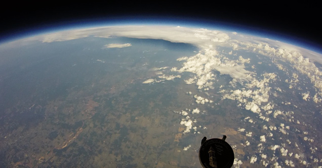 Guy Sends His GoPro Into Near Space