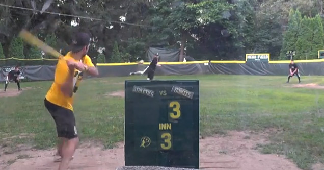 Wiffle Ball Player Invents New Way To Rob A Home Run