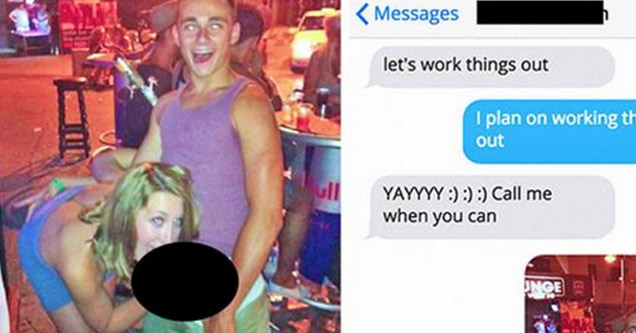 Drunk Guy Responds To Cheating Ex Girlfriend