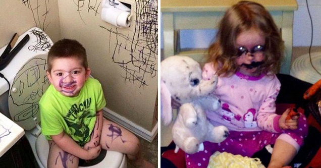 18 Pictures of Kids Acting Evil