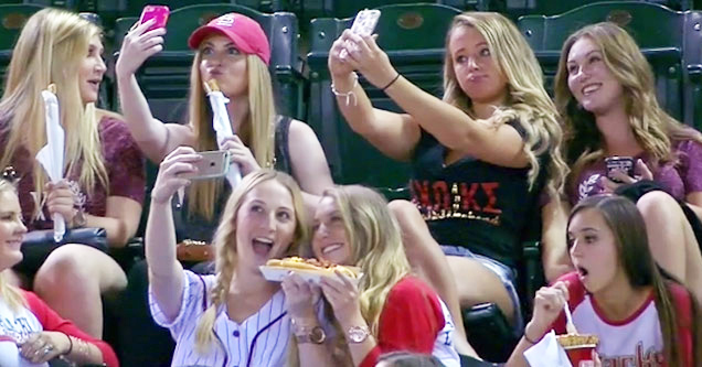 Sorority Sisters At A Baseball Game