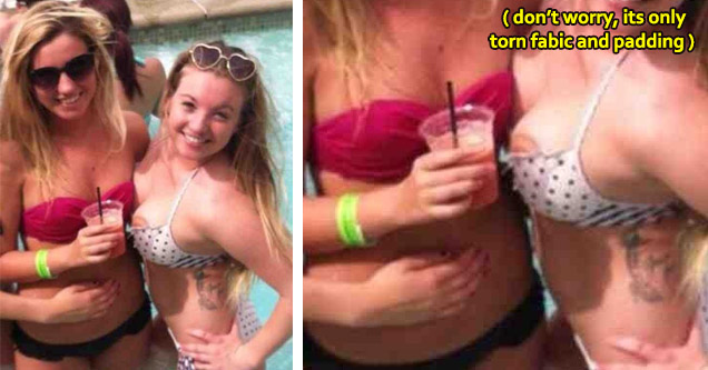 19 Photos That Should Never Have Been Released | she has huge nipples