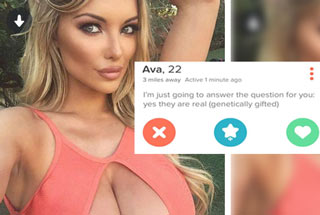 Funny and strange people you can find on the world's most popular dating app.