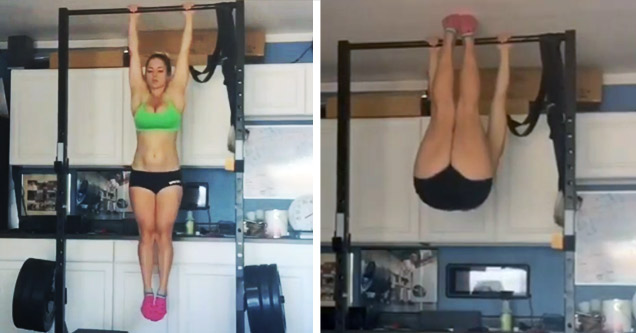 This Girl's Ab Strength Is Impressive