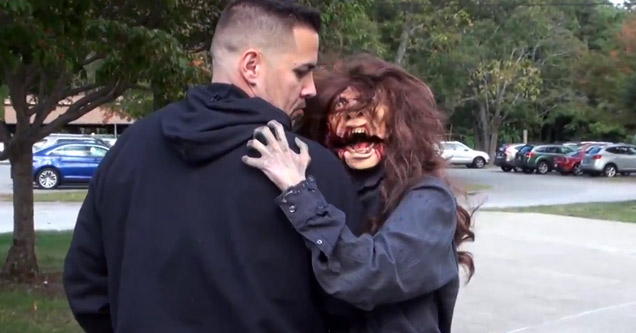 Zombie Attack Puppet Scare Prank - Funny Video