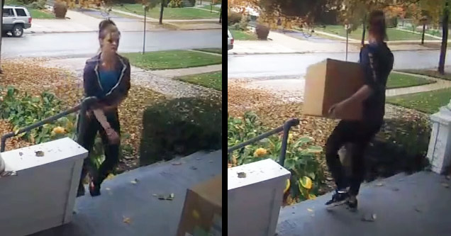 Woman Stealing Packages Off My Porch