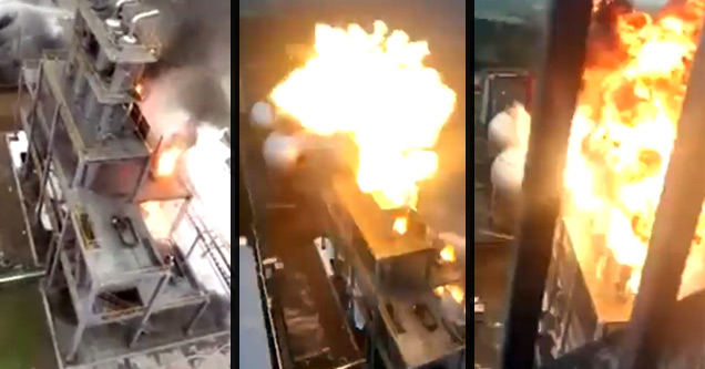 Gigantic Explosion at Chinese Chemical Plant