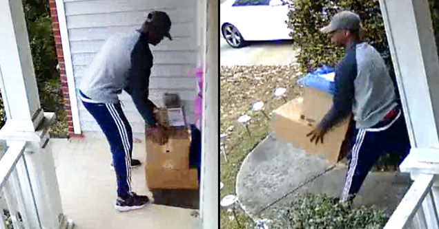 Scumbag Stealing Packages Right Off The Porch