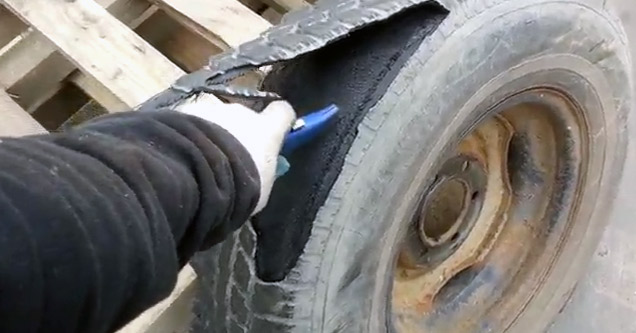 Why Cutting A Tire With A Razor Blade Is A Bad Idea