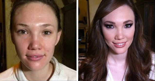 26 Pornstars Before And After Makeup