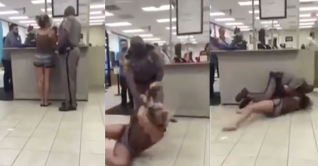 Florida Woman Fights Cop At DMV