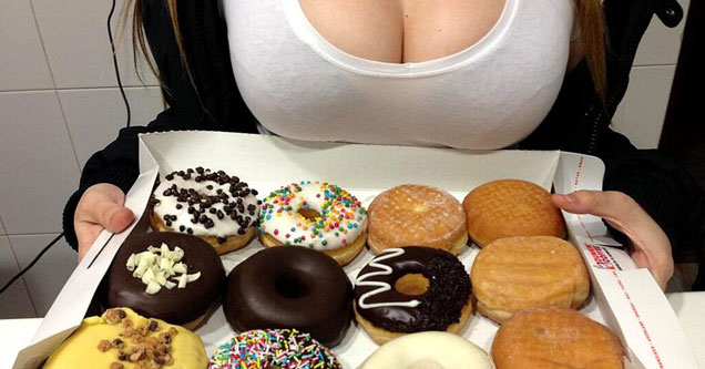 breasts and donuts