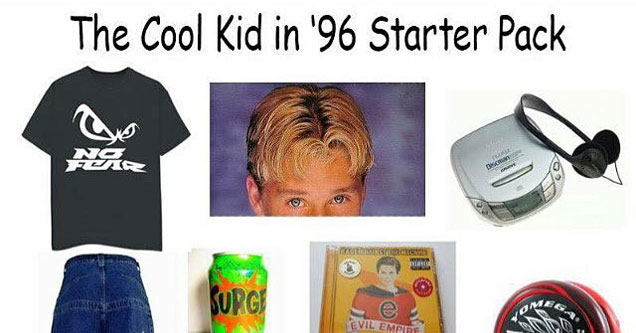 90s kid starter pack