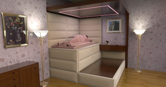 This Bed Literally 'Swallows' You When it Senses an Earthquake