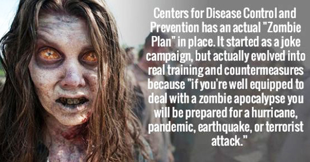 walking dead zombiler - Centers for Disease Control and Prevention has an actual