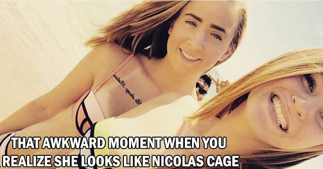 we can steal your man - wil & gas & That awkward moment when you realize that she looks Nicolas Cage.