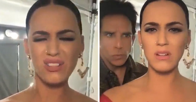 Katy Perry On The Set Of Zoolander 2