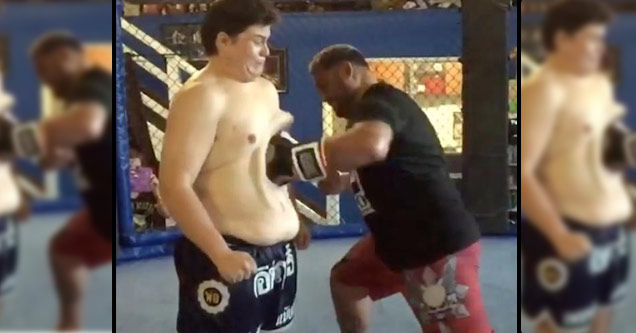 UFC Fighter Punches A Kid In The Stomach