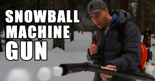 How To Builds A Snowball Machine Gun