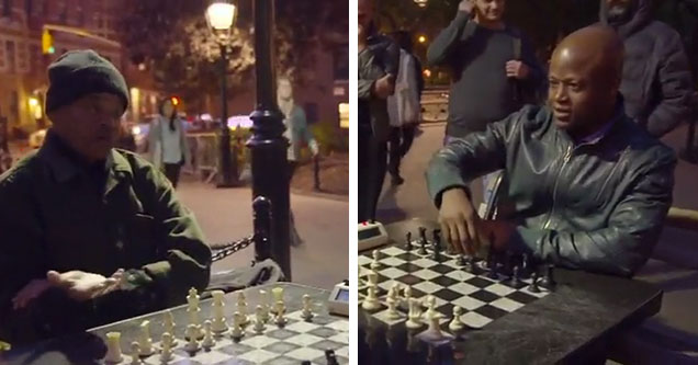 Chess Grandmaster Schools Trash-Talking Old Man in Park