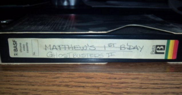 betamax tape - Basf Matthew'S St Bday Ghostbusters #