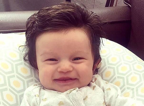 Adorable Babies Born With Full Heads Of Hair Wow Gallery Ebaum S World