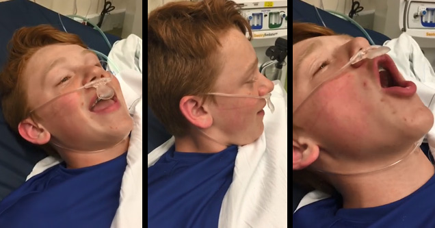 Kid Talks Hilarious Nonsense After Waking Up From Wisdom Teeth