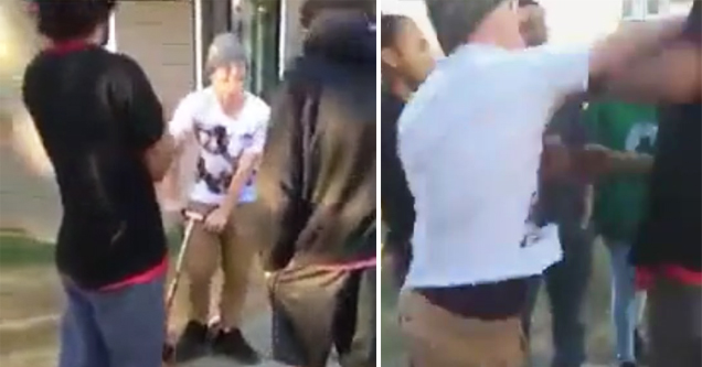 Dude Talking Shit Gets Knocked Out By Scooter Kid