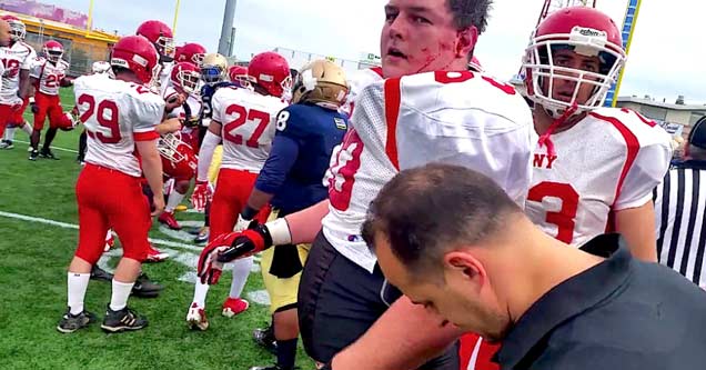 Massive Brawl Breaks Out Between The NYPD and FDNY At A Charity Football Game