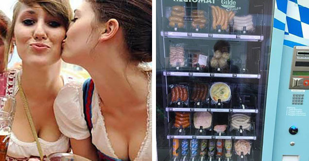 beer girls | german sausage vending machine