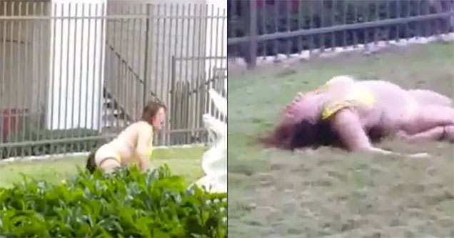 Girl In Bikini Freaking Out On New Synthetic Drug Flakka Wow Video