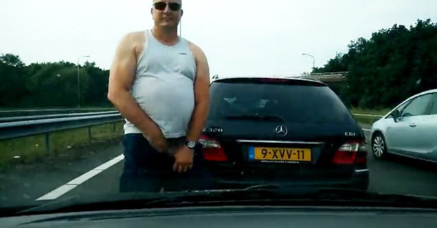 Road Rager Exposes Himself To Prove That He Really Is A Dick
