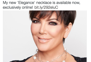 Funny, her daughter was also mocked for her pearl necklace.