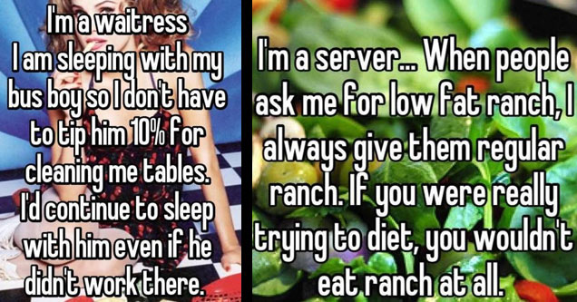 natural foods - Im a server. When people ask me fior low fat ranch always givethem regular ranch. If you were really trying to diet, you wouldn't eat ranch at all. whisper