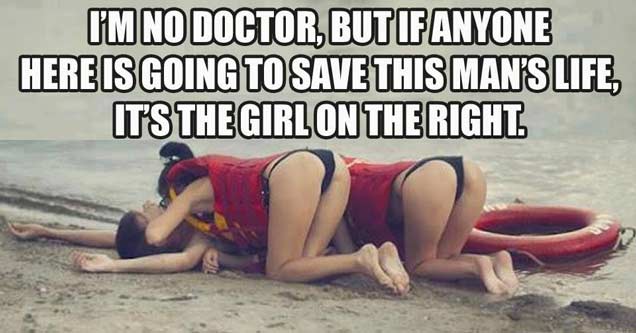 memes - cape bojeador lighthouse - I'M No Doctor, Butifanyone Here Is Going To Save This Man'S Life, It'S The Girl On The Right