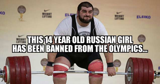 14 year old russian girl banned from olympics - Ko H Eleiko Eleiko This 14 Year Old Russian Girl Has Been Banned From The Olympics...