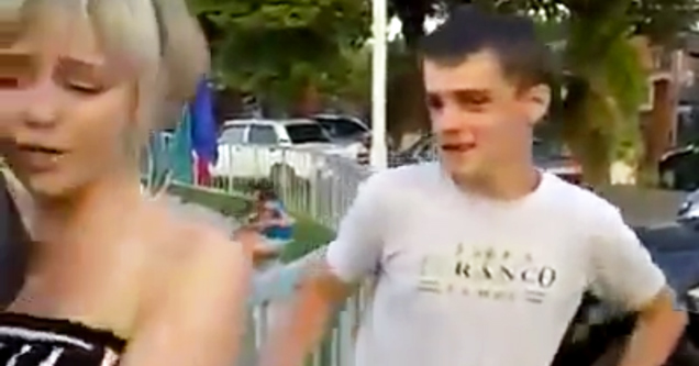 Kid Gets Dropped After Aggressively Harassing Girl