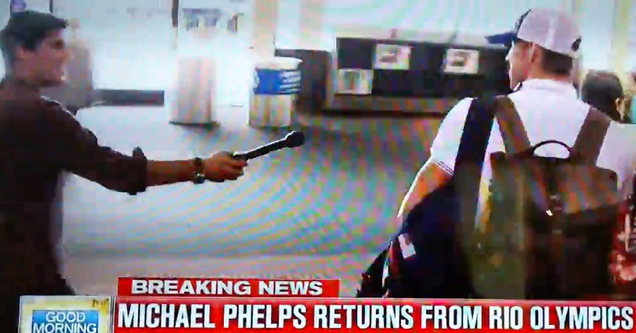 Cringeworthy News Coverage of Michael Phelps Returning To The US